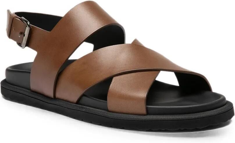 Officine Creative Charrat sandalen met gekruiste bandjes en gespsluiting Bruin - Foto 4