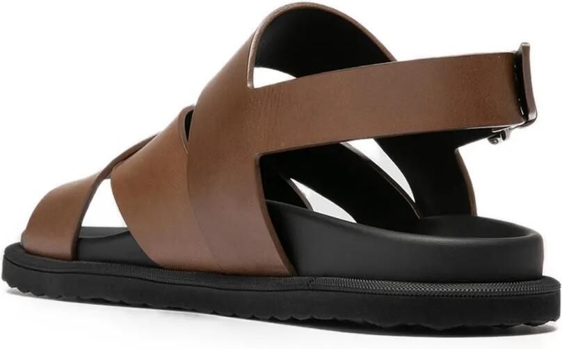 Officine Creative Charrat sandalen met gekruiste bandjes en gespsluiting Bruin - Foto 3