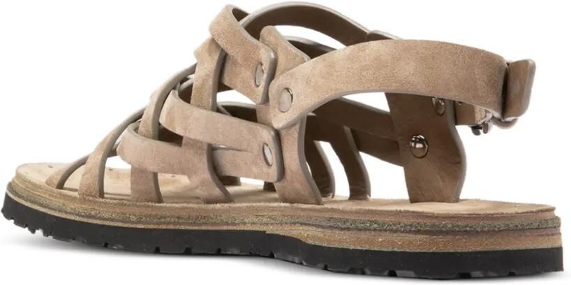 Officine Creative Chios geweven leren sandalen Beige - Foto 3