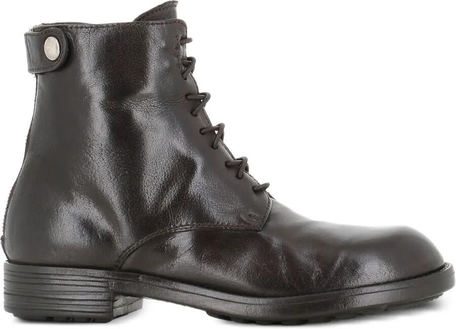 Officine Creative Combat boots met veters Bruin