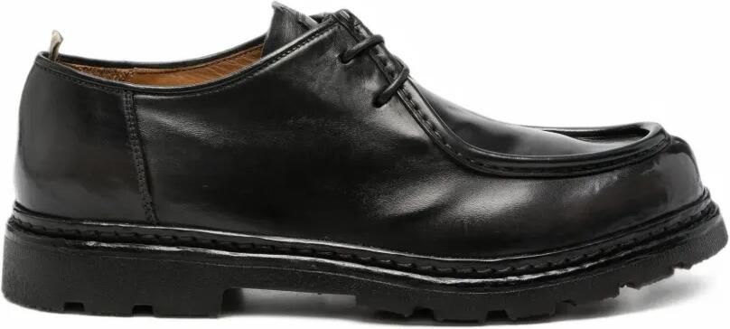 Officine Creative Derby schoenen met ronde neus Zwart