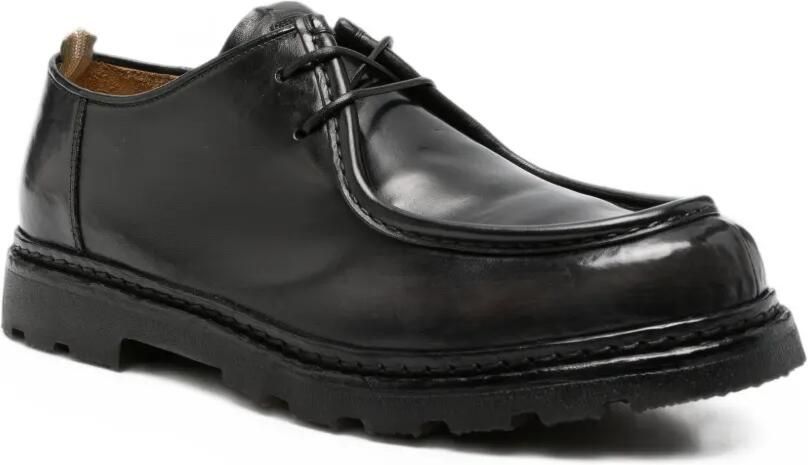 Officine Creative Derby schoenen met ronde neus Zwart - Foto 2