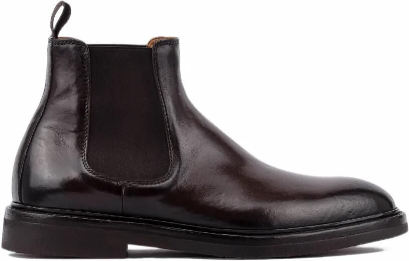 Officine Creative Dude Flexi leather Chelsea boots Bruin