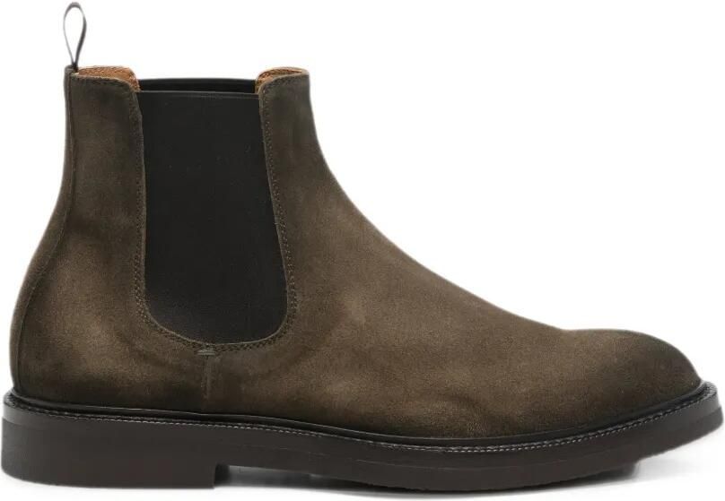 Officine Creative Dude Flexi suede Chelsea boots Bruin