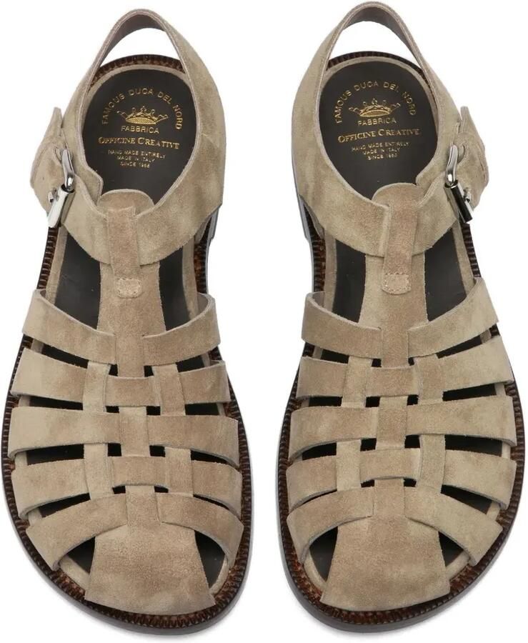 Officine Creative Emerald 013 gekooide sandalen met gespsluiting Beige - Foto 2