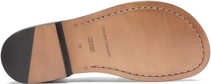 Officine Creative Emerald 013 gekooide sandalen met gespsluiting Beige - Foto 4