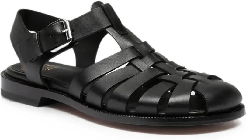 Officine Creative Emerald leren sandalen in kooistijl Zwart - Foto 3