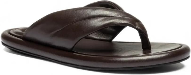 Officine Creative Estens 112 gewatteerde leren sandalen Bruin - Foto 4