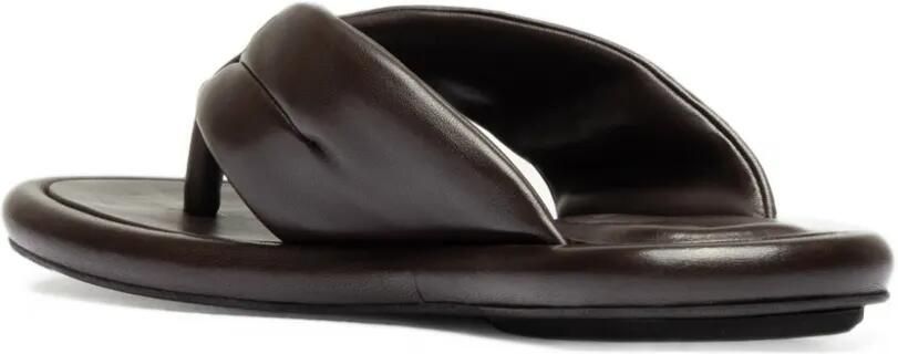 Officine Creative Estens 112 gewatteerde leren sandalen Bruin - Foto 5