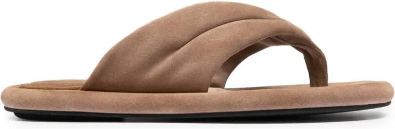 Officine Creative Estens gewatteerde sandalen met bandje Bruin