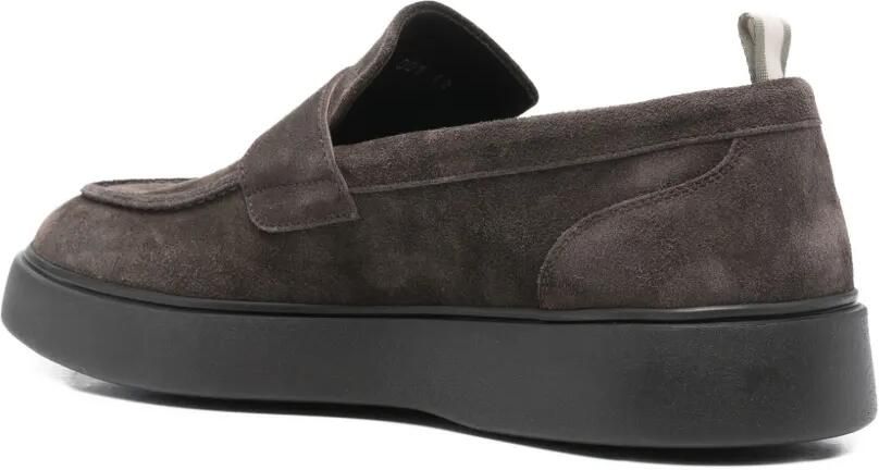 Officine Creative Frame 001 suède penny loafers Bruin - Foto 3