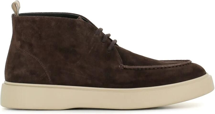 Officine Creative Frame 002 suède enkellaarzen Bruin