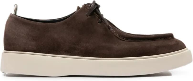 Officine Creative Frame suède derby schoenen Bruin