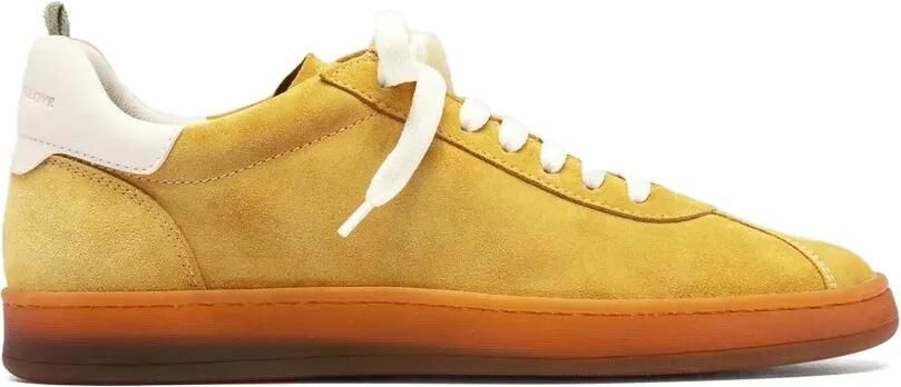 Officine Creative Ginnasio 101 suède low-top sneakers met vlakken Geel