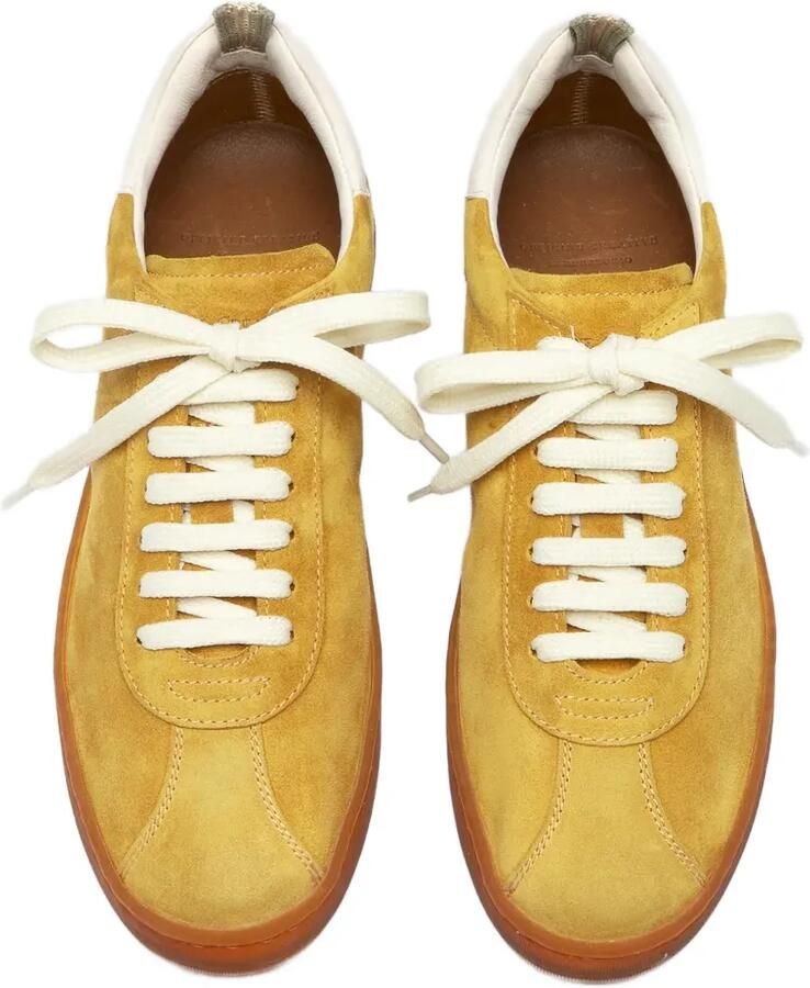 Officine Creative Ginnasio 101 suède low-top sneakers met vlakken Geel - Foto 2