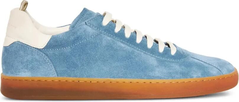 Officine Creative Halo 001 suède sneakers met vlakken Blauw