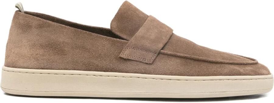 Officine Creative Herbie suède loafers Beige