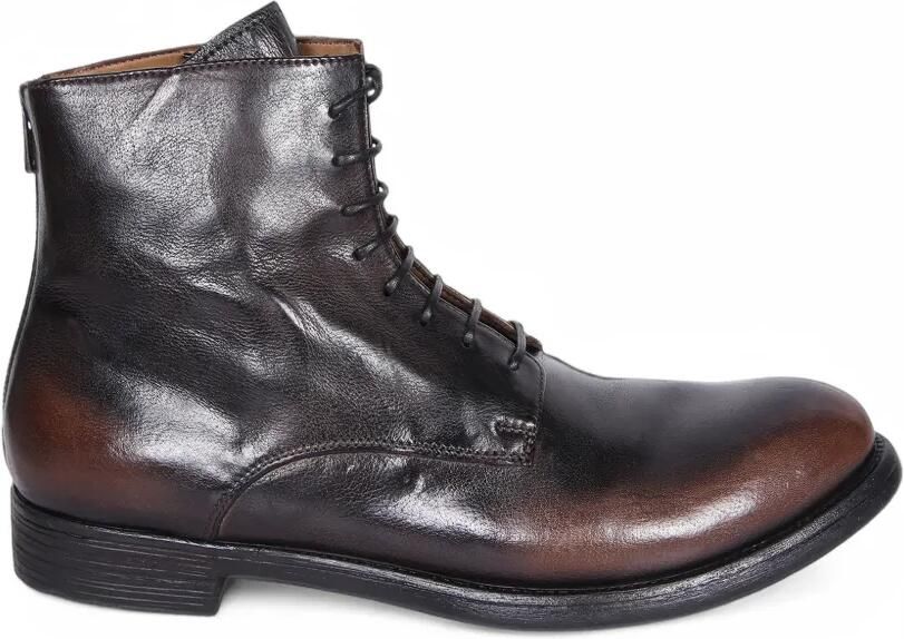 Officine Creative Hive 016 lace-up leather boots Bruin