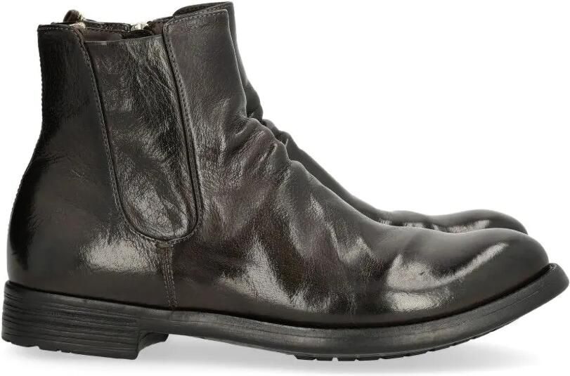 Officine Creative Hive 036 buffalo leather Chelsea boots Bruin
