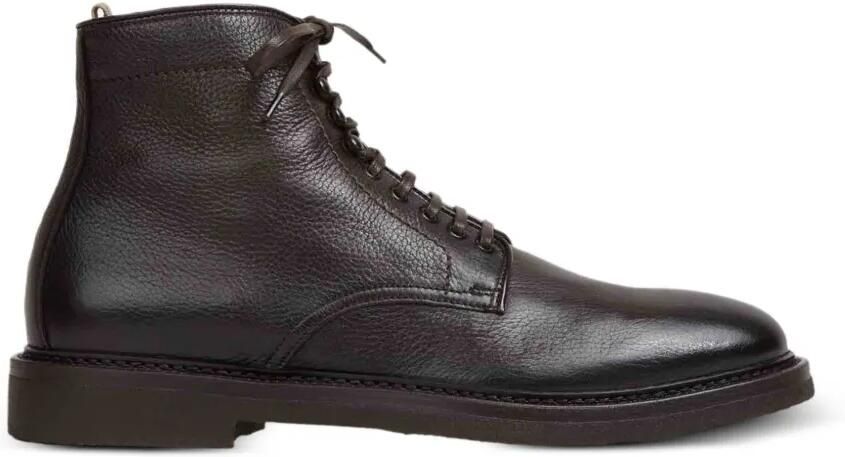 Officine Creative Hopkins Flexi 203 leren veterlaarzen Bruin