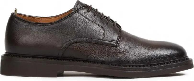 Officine Creative Hopkins Flexi 208 leren derby schoenen met textuur Bruin
