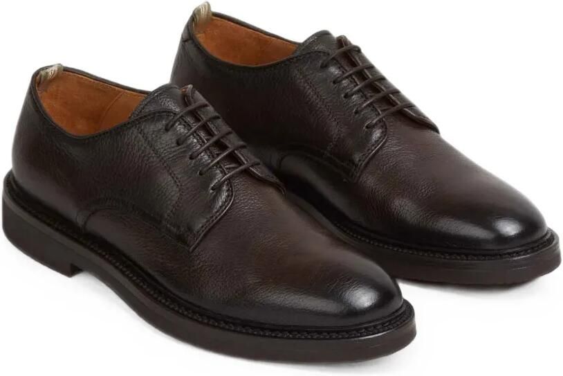 Officine Creative Hopkins Flexi 208 leren derby schoenen met textuur Bruin - Foto 4