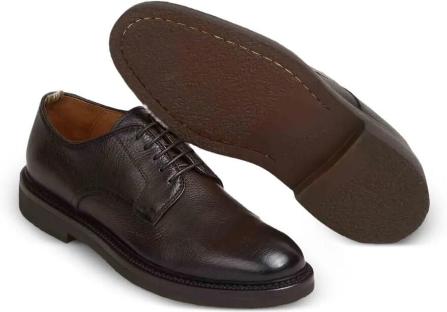 Officine Creative Hopkins Flexi 208 leren derby schoenen met textuur Bruin - Foto 3