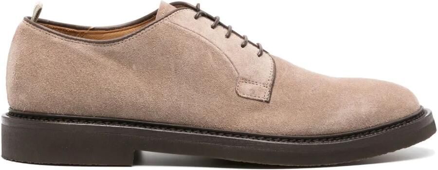 Officine Creative Hopkins suède derby schoenen Beige