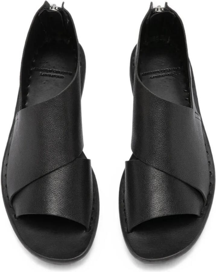 Officine Creative Itaca 046 platte leren sandalen Zwart - Foto 2
