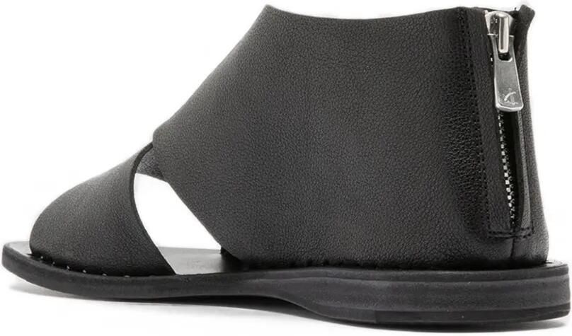 Officine Creative Itaca 046 platte leren sandalen Zwart - Foto 3