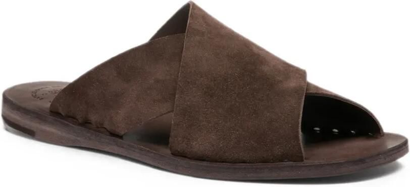Officine Creative Itaca sandalen met gekruiste bandjes Bruin