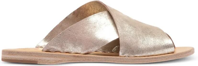 Officine Creative Itaca sandalen met gekruiste bandjes Goud