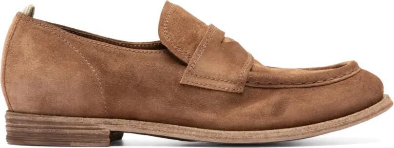 Officine Creative Kalliopi 002 suède loafers Bruin