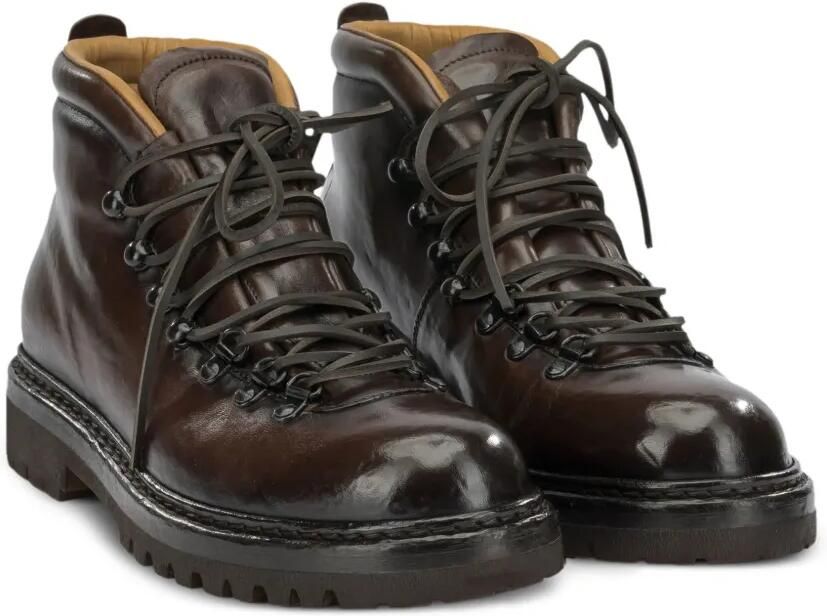 Officine Creative lace-up leather boots Bruin - Foto 3
