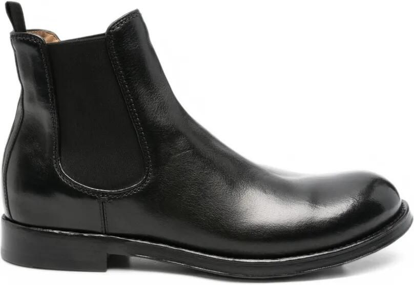 Officine Creative leather Chelsea boots Zwart