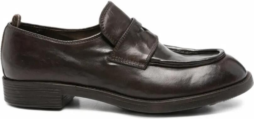 Officine Creative leather penny-strap loafers Bruin