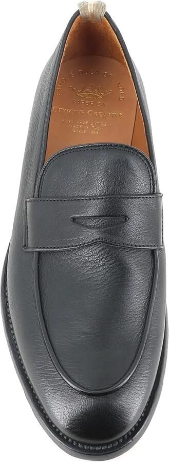 Officine Creative Leren penny loafers met lus Zwart - Foto 4