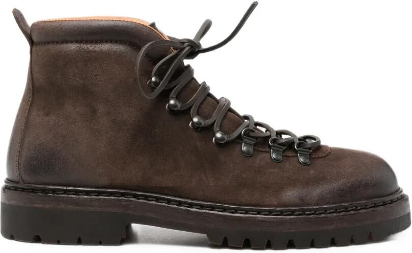 Officine Creative Leren wandellaarzen Bruin