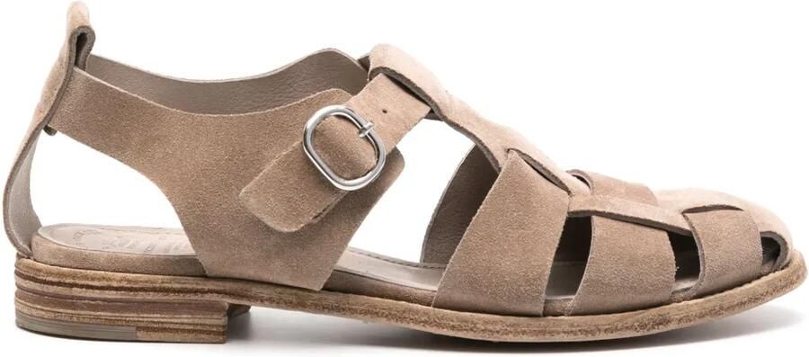 Officine Creative Lexikon 53 suede sandals Bruin