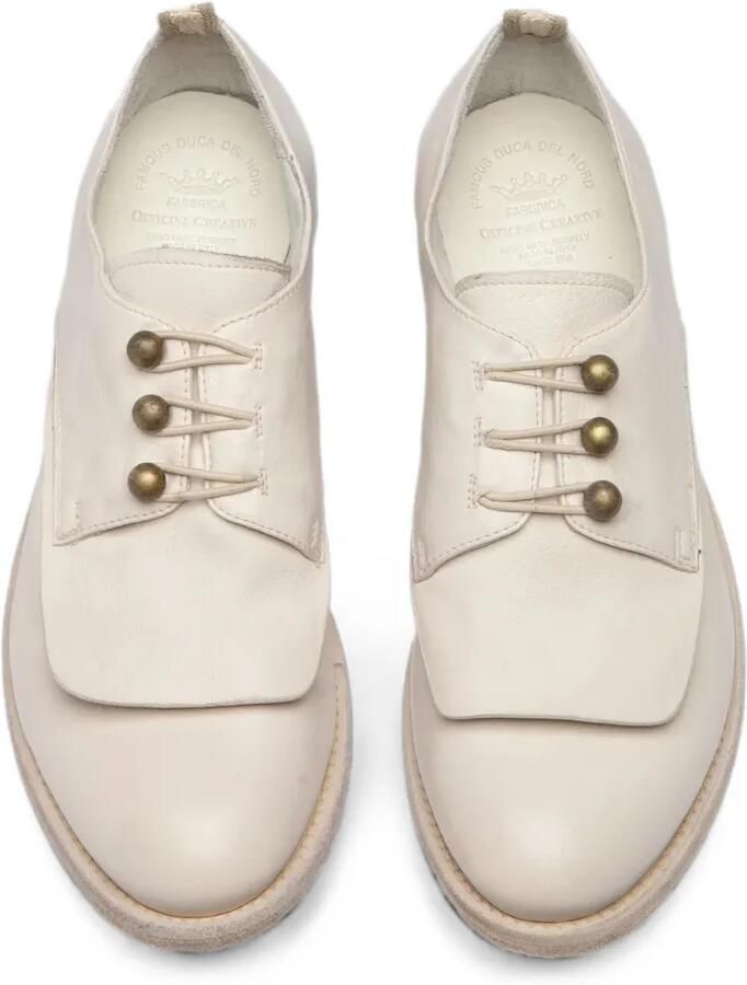 Officine Creative Lexikon 554 derby schoenen met knopen Wit - Foto 3