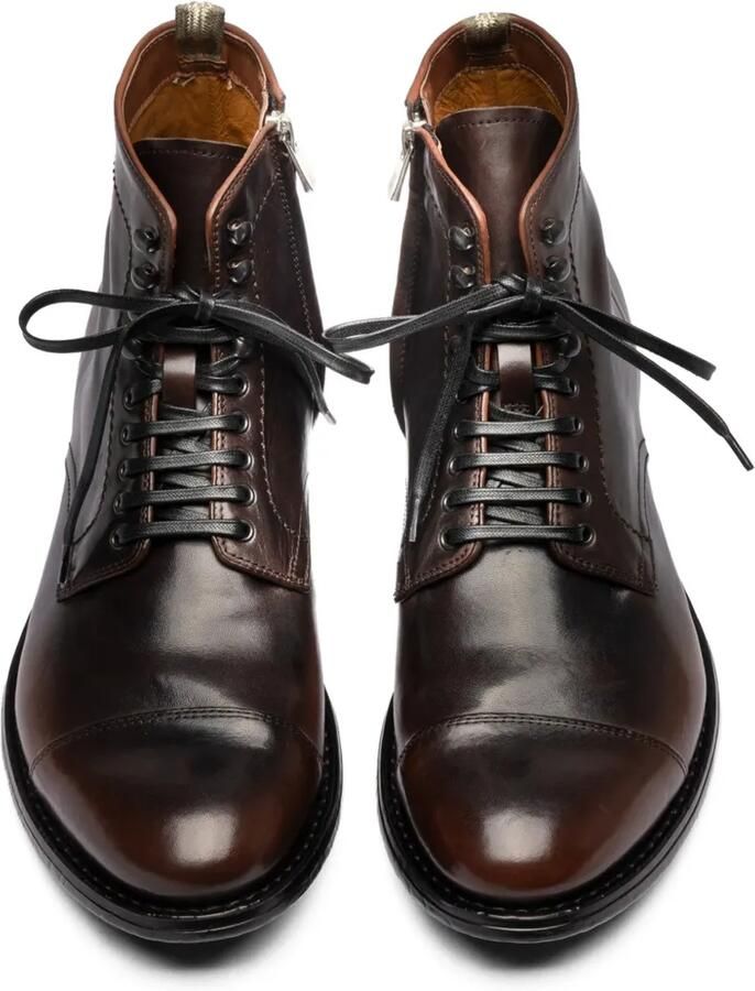 Officine Creative Mavic 006 laarzen van patina leer Bruin - Foto 2