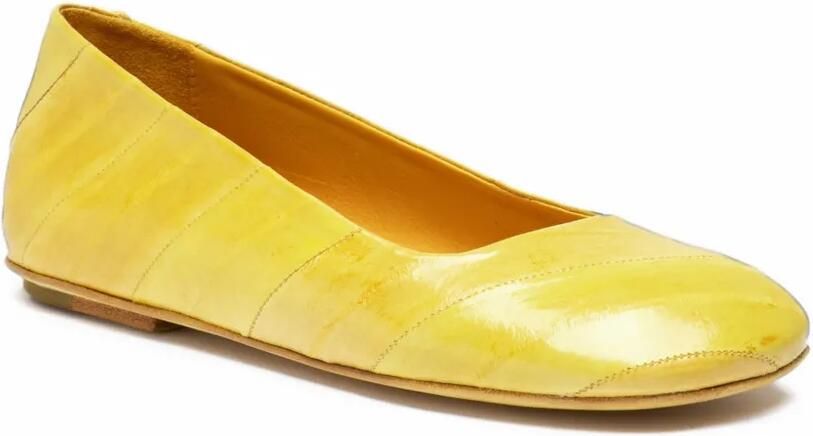 Officine Creative Meredith 003 panelled-leather ballet flats Geel - Foto 3