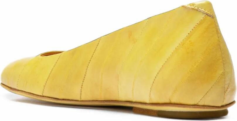 Officine Creative Meredith 003 panelled-leather ballet flats Geel - Foto 4