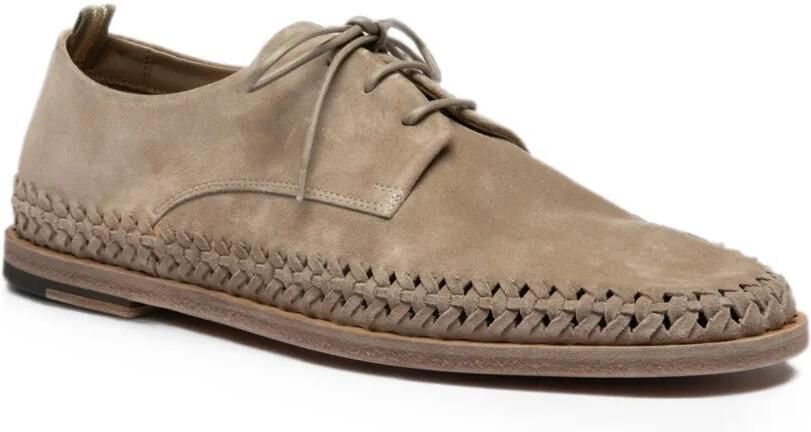Officine Creative Miles derby schoenen met geweven afwerking Beige - Foto 2