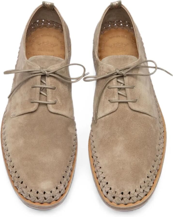 Officine Creative Miles derby schoenen met geweven afwerking Beige - Foto 3