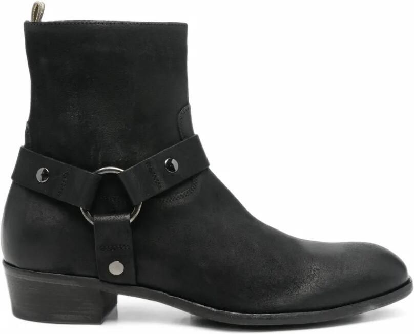Officine Creative Monegal harness leather boots Zwart