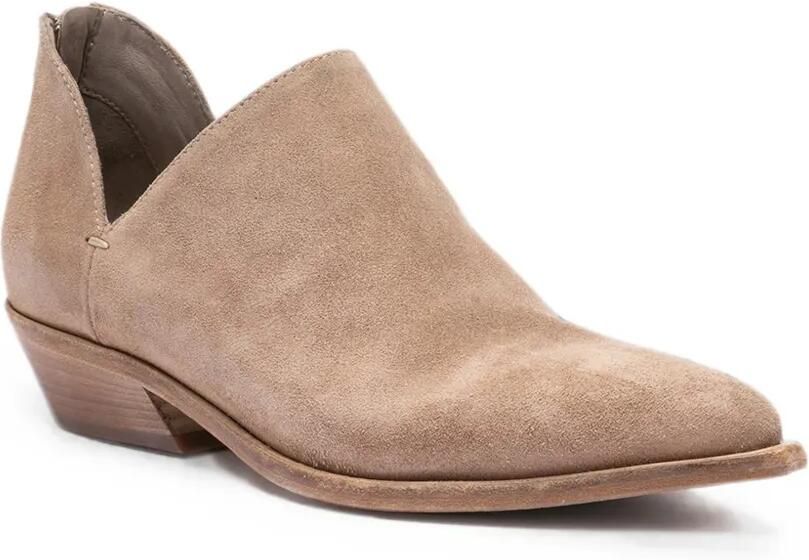 Officine Creative Noelie suède enkellaarzen met puntige neus Beige - Foto 4