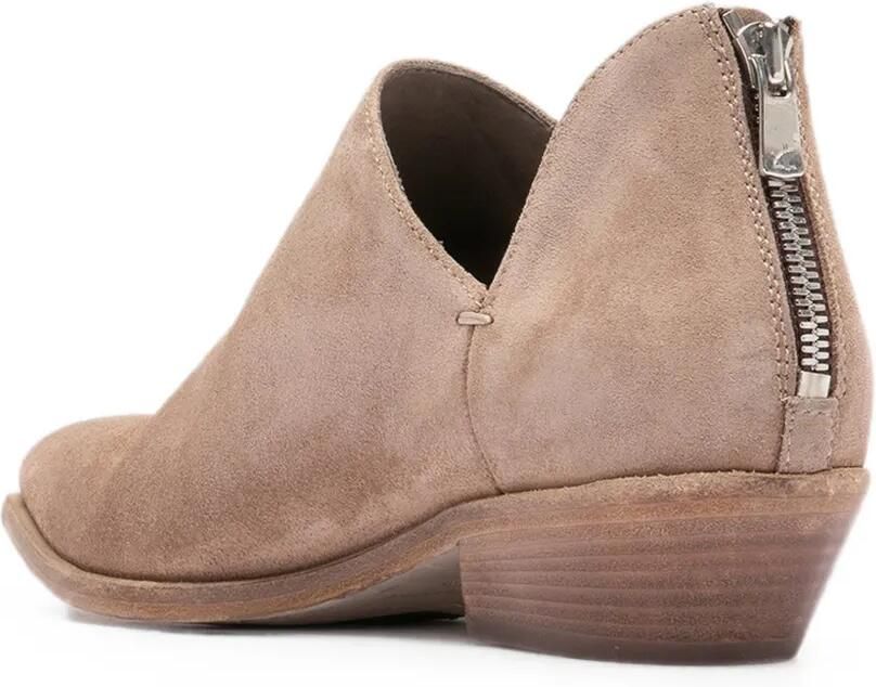Officine Creative Noelie suède enkellaarzen met puntige neus Beige - Foto 3