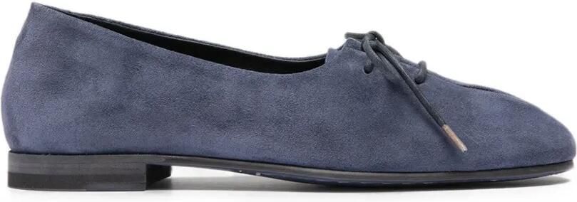 Officine Creative Oliver ballerina's met veters Blauw