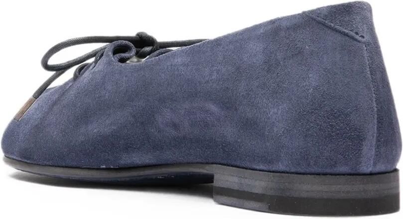 Officine Creative Oliver ballerina's met veters Blauw - Foto 4